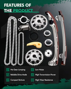 For TOYOTA SCION 01-10 2.0L 2.4L DOHC TIMING CHAIN SET 1AZFE 2AZFE - Picture 1 of 8