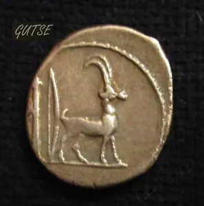 REPÚBLICA ROMANA-66, PLANCIO (55 A.C.), DENARIO, CABRA DE CRETA, D R SEAR 396, EN MUY BUEN ESTADO - Imagen 1 de 2