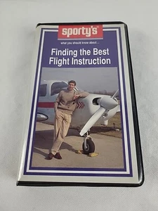 Sporty's Finding The Best Flight Instruction VHS Pilot Training Video Tape - Picture 1 of 18
