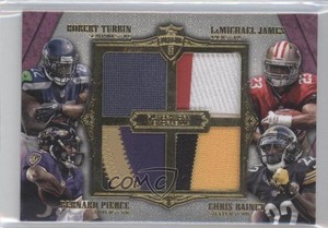 2012 Topps Supreme Violet /5 Bernard Pierce Robert Turbin Rookie Quad Patch RC