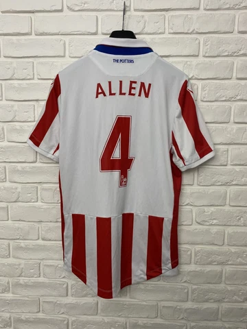 Stoke City The Potters Macron 2016 2017 Home #4 Allen Football Shirt Soccer Sz L Cover