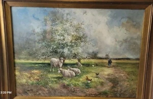 Hugo Anton Fisher Original Watercolor Painting 30"×22" - Picture 1 of 7
