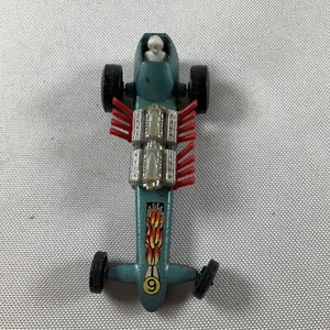 VINTAGE MATCHBOX LESNEY SUPERFAST NO.64 SLINGSHOT DRAGSTER BLUE CAR - Picture 1 of 3