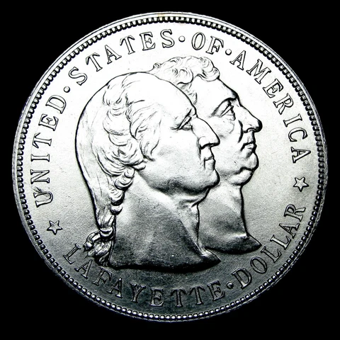 1900 Lafayette Dollar Silver Commemorative ----  Gem BU+ Detail Coin ---- #GG039 Cover
