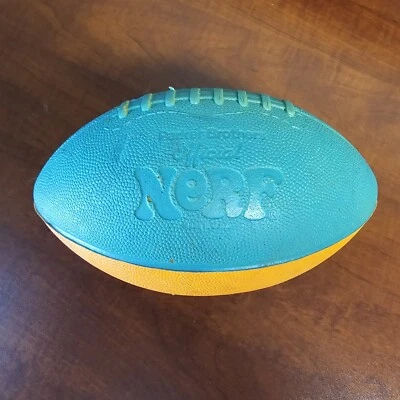 Original Parker Brothers NERF Football  Two Tone Orange Aqua Miami Dolphins VTG - Изображение 1 из 4