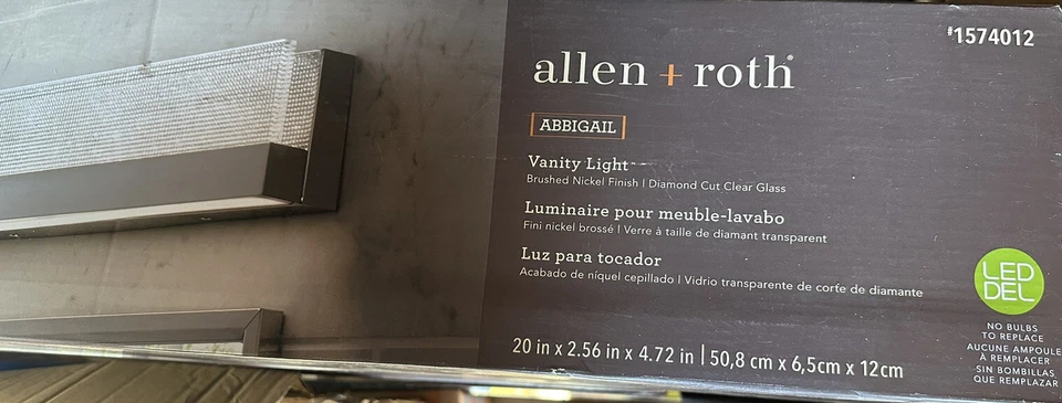 Origin 21 Abbigail 20" Modern LED Vanity Light Brushed Nickel Finish #1574012