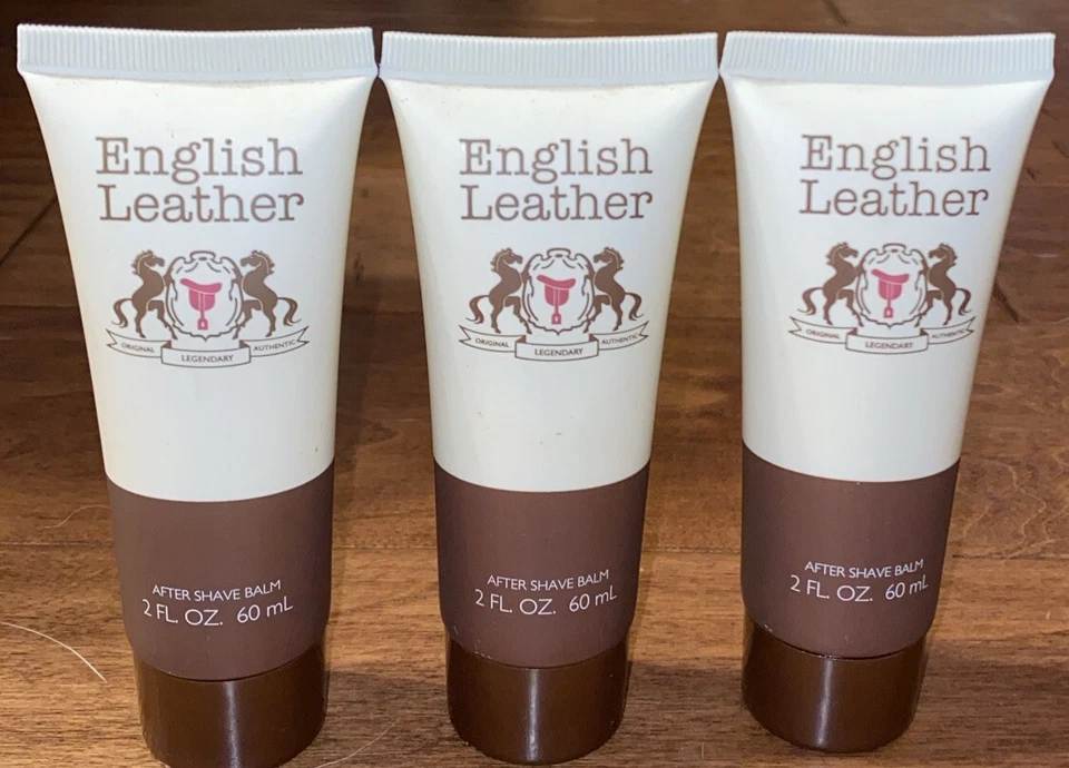 Bálsamo pós-barba masculino English Leather by Dana 2 oz/60 mL (lote de 3) - Imagem 1 de 2