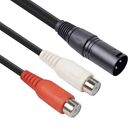 RCA Cable 20cm Audio Left/Right Colorful Male Plugs Pro Audio Equipment
