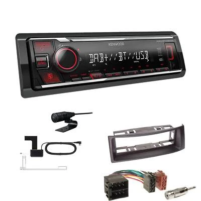 Kenwood KMM-BT408DAB Radio Bluetooth für Renault Megane I Megane Scenic schwarz - Bild 1 von 4