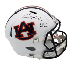 Chris Davis Jr. Casco firmado Auburn Tigers Speed tamaño completo NCAA con inscripciones - Imagen 1 de 2