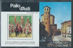 1984 ITALIA FOGLIETTO ERINNOFILO PALIO DI ASTI - Picture 1 of 1
