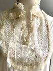 Antique Edwardian Striped Shirting Cotton & Alencon MultiLaced Sports Bodice Top