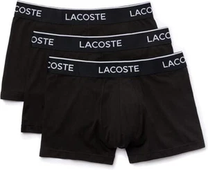 Lacoste 298632 Mens Live Boxer Courts (3 Pack) Black Size S - Picture 1 of 3