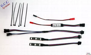 2x 50mm Waterproof Multi Colour RGB RC Car Rear LED Under Lighting KIT - Picture 1 of 2