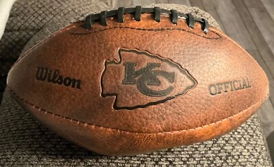 Mini réplica de fútbol americano Wilson NFL Kansas City Chiefs retro WTF1529 Foto 1 de 3