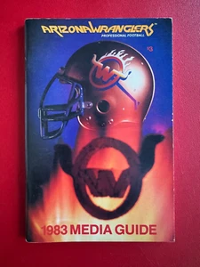 1983 ARIZONA WRANGLERS "INAUGURAL SEASON" USFL FOOTBALL MEDIA GUIDE - Picture 1 of 1