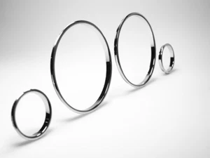 Chrom Tacho Tachoringe LETRONIX CLIP Opel Astra G und Zafira A NUR CLIPSEN - Picture 1 of 1