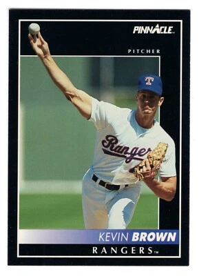 1992 PINNACLE KEVIN BROWN CARD #405 **NM-MT**  TEXAS RANGERS - Image 1 of 2