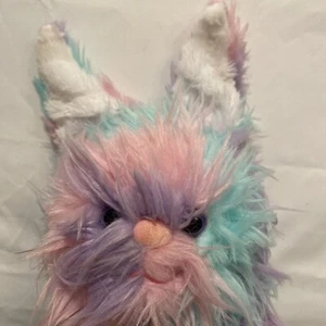 Build A Bear Pastel Color Fuzzy Long Hair Bunny Rabbit 12" Plush - Picture 1 of 6
