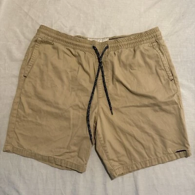 Pantalones Cortos Pacsun Para Hombre Cintura Elástica Cordón On The Byas Talla XL Caqui Foto 1 de 4