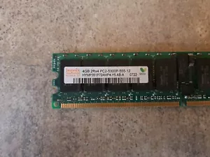 HYNIX HYMP351P72AMP4-Y5 4GB 667MHZ PC2-5300P DDR2-667 ECC MEMORY C2-6(1) - Picture 1 of 3