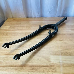 Trek Tange Full CRMO Steel MTB Fork 1-Inch Threaded 26 153 Steerer 385 AtoC - Picture 1 of 13