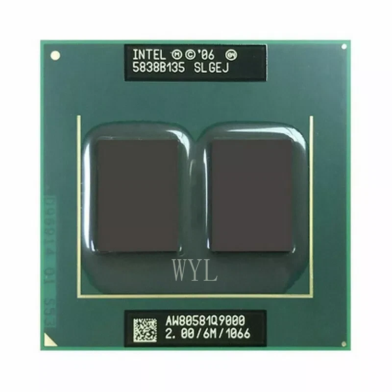 Intel Core 2 Quad Q9000 CPU SLGEJ 2.0GHz-6M-1066MHz Socket P Laptops Processor - Image 1 of 3