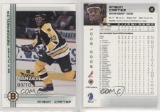 2000 ITG Be A Player Memorabilia Emerald All-Star Fantasy /10 Anson Carter #43