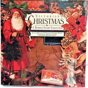 Colección de estampillas de Navidad victorianas estampida de goma nueva de stock *sellada* Cynthia Hart - Imagen 1 de 4
