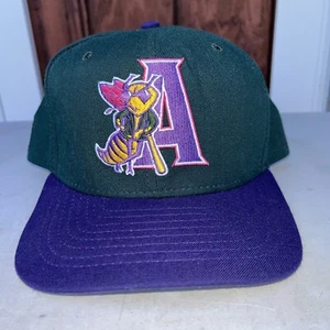 Augusta Greenjackets Minor League Baseball Vintage 90s New Era Snapback Hat USA - Picture 1 of 10