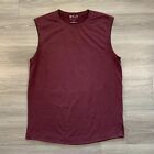 Bylt The Zone Tank Top Mens Xl Maroon Sleeveless Stretch Gym Workout Training