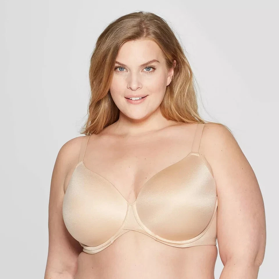 2 Bras Auden Womens Size 46g Beige Underwire The Superstar Full Coverage