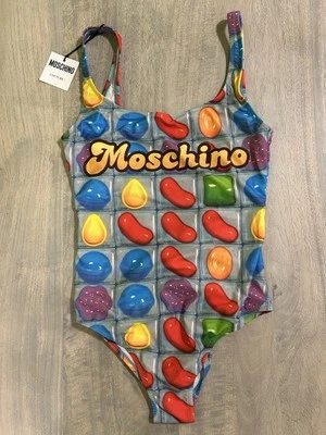 Moschino Jeremy Scott Candy Crush Bathing Suit New With Tag Size Medium - Image 1 of 4