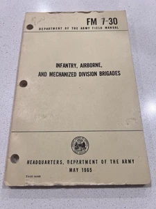 VIETNAM ERA ARMY FIELD MANUAL INFANTRY AIRBORNE AND MECHANIZED DIVISION BRIGADES - Picture 1 of 7