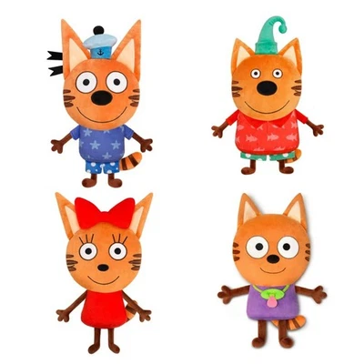 Neue Cartoon Spielzeug drei Katzen Puppet Plüse Spielzeug Füllung - Bild 1 von 4