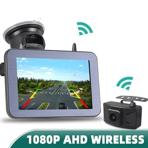 Monitor de 5 pulgadas sistema de marcha atrás con cámara de marcha atrás para coche automóvil automóvil autocaravana conjunto - Imagen 1 de 21