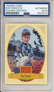 2012 Panini Golden Age Ron Turcotte Signed Secretariat PSA DNA COA HANDSIGNIERT - Bild 1 von 2