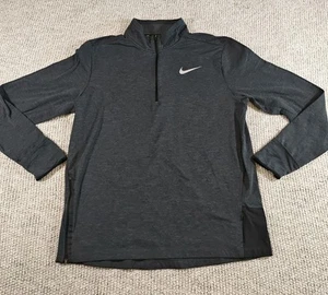 Nike Dri-FIT 1/4 Zip Pullover Camicia Uomo XL Grigio Running Allenamento Top 928557-011 - Foto 1 di 13