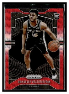 2019-20 Panini Prizm #285 Quindary Weatherspoon Prizms Ruby Wave Spurs - Bild 1 von 2