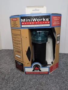 MSR MiniWorks Portable Pump Action Water Filter 0.3 Micron Filter W/ Carry Bag - Picture 1 of 6