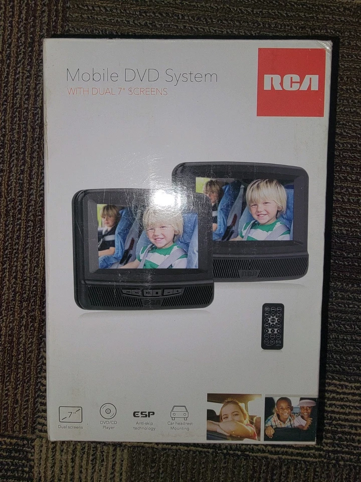 Мобильная DVD-система RCA 7 дюймов телевизор с двумя экранами - Изображение 1 из 2