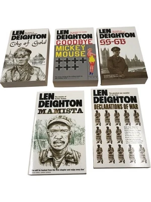 Len Deighton Book Set Goodbye Mickey Mouse City of Gold T2080 HY39 - image 1 of 4