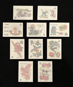 1993 SIMPSONS TATTOO COLLECTIBLE STICKERS/CARDS 1-10 COMPLETE FROM SKYBOX - Picture 1 of 14
