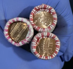 3-OBW Lincoln Cent Rolls 1979, 2023, 2023 BU Memorial and Shields - Picture 1 of 3