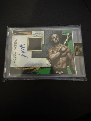 Austin Theory 2020 Topps Fully Loaded Turnbuckle Pad Relics Green RC Auto /50 - Image 1 of 2