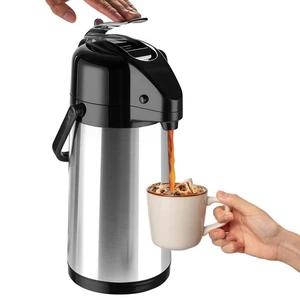 Jarra de café Airpot mejorada con doble bomba - Jarra de café 84 oz/2,5 L para... - Imagen 1 de 7