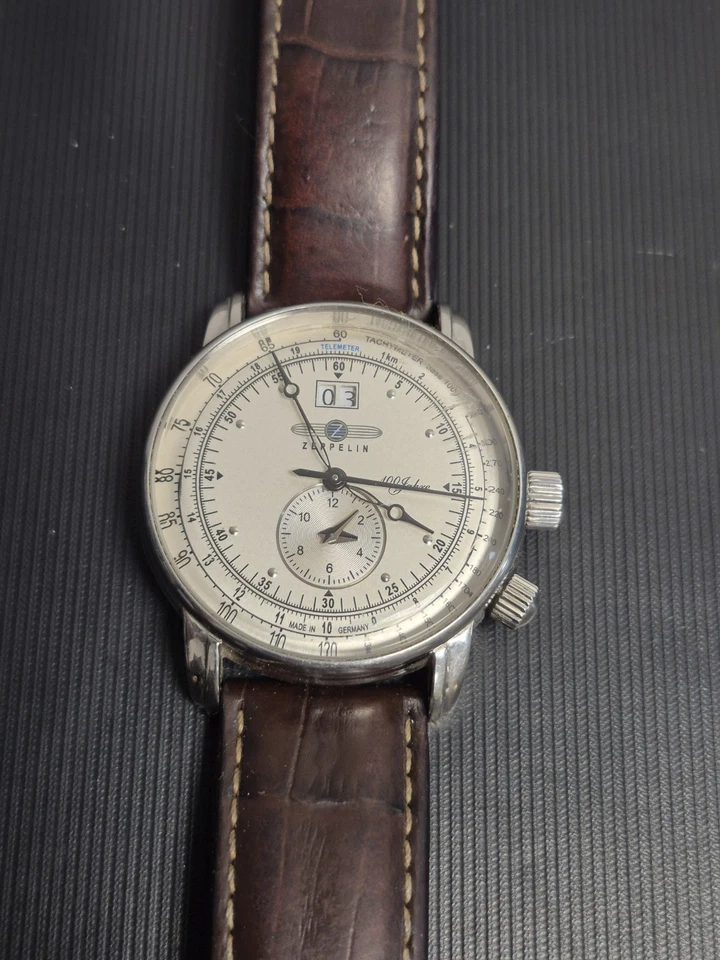 Zeppelin 100 Jahre 7640 212209 Chronograph Date Men's Unisex Wristwatch - Image 1 of 4