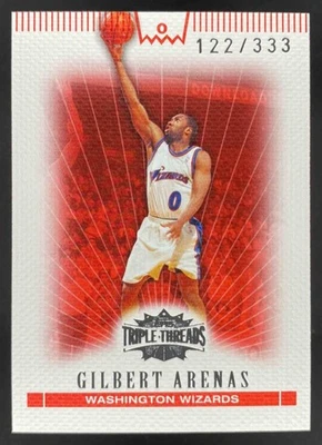 Gilbert Arenas 2007-08 Topps Triple Threads /333 #40 Wizards - Image 1 of 4