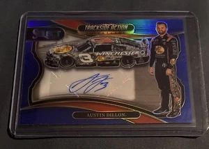 2025 Select NASCAR Austin Dillon Blue Trackside Action Signatures Auto /99 - Picture 1 of 2