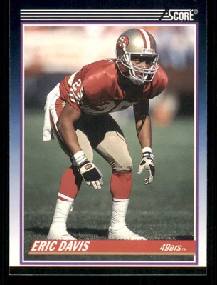 1990 Score Supplemental #60T Eric Davis RC - Image 1 of 2